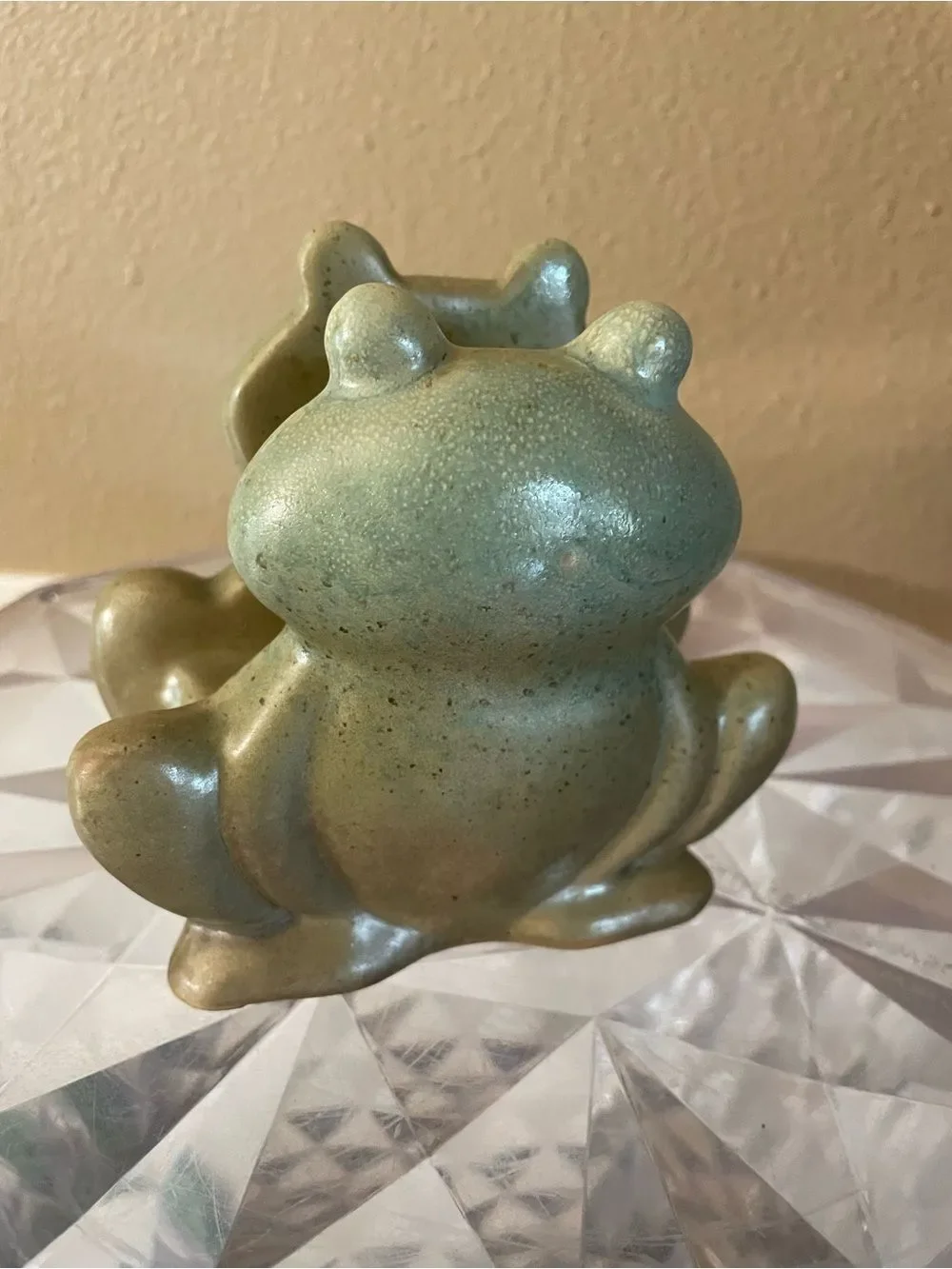 Vintage Pottery Frog Sponge Holder New!